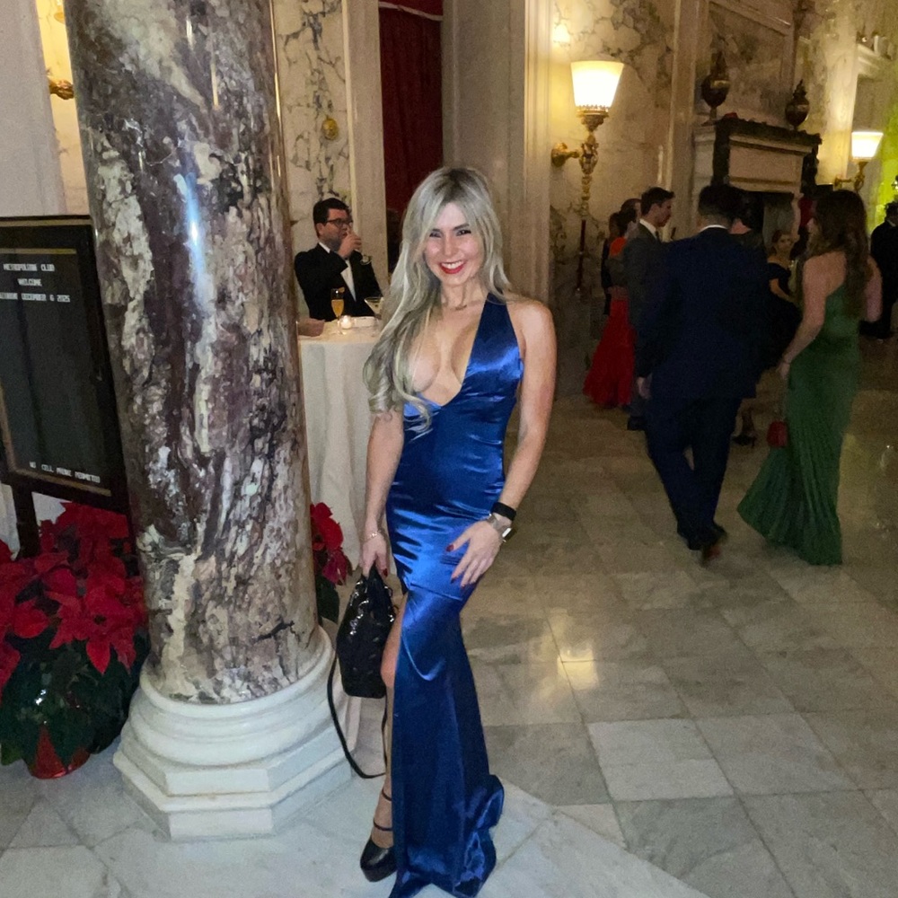 Alamour The Label Royal Blue Backless Dress